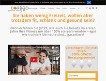 Tablet Screenshot of contigo-personal-training.de